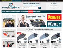Tablet Screenshot of courroie-tondeuses.com